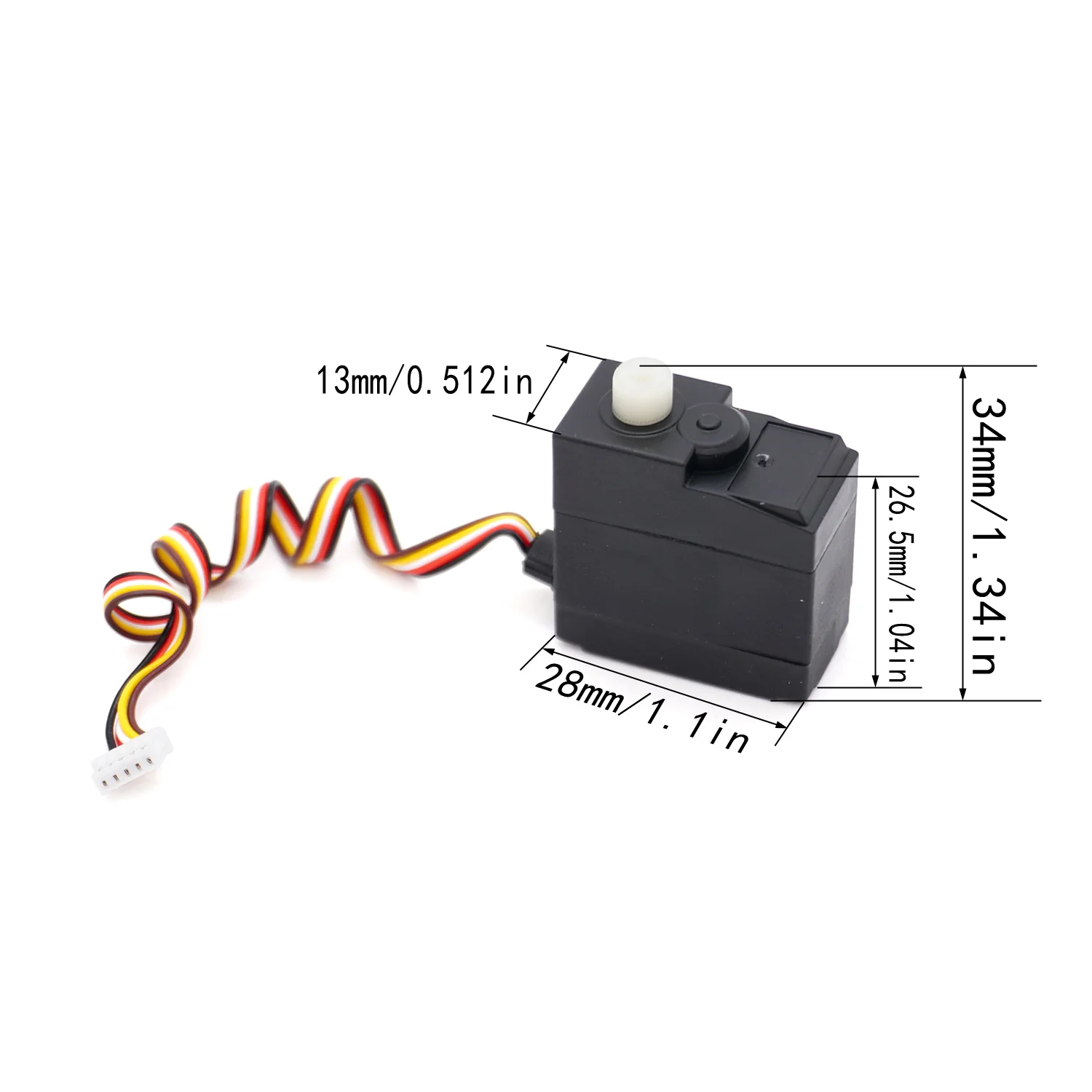 YSIDO 17G Metal Gear Digital Servo Drei/Fünf Draht für 1/16 SCY 16101 16102 16103 16201 MJX JJRC Q117 RC Auto Upgrade Zubehör – Detail 22