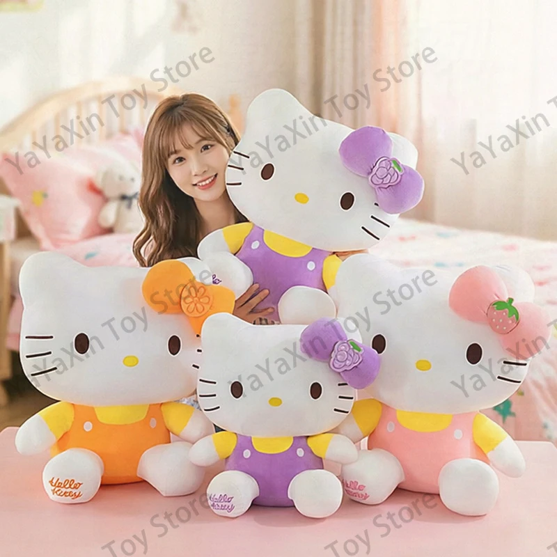 

Плюшевая игрушка Sanrio Hello Kitty в виде фрукта, мягкая игрушка-кролик, кавайная игрушка, подарок на день рождения, игрушка для автомата-хватайки, оптовая продажа для девочек и детей