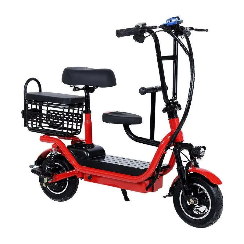 Zuimi High-end Adult Electric Bicycles With Child Seats Electric Bicycle With Two Baskets For Carrying Goods