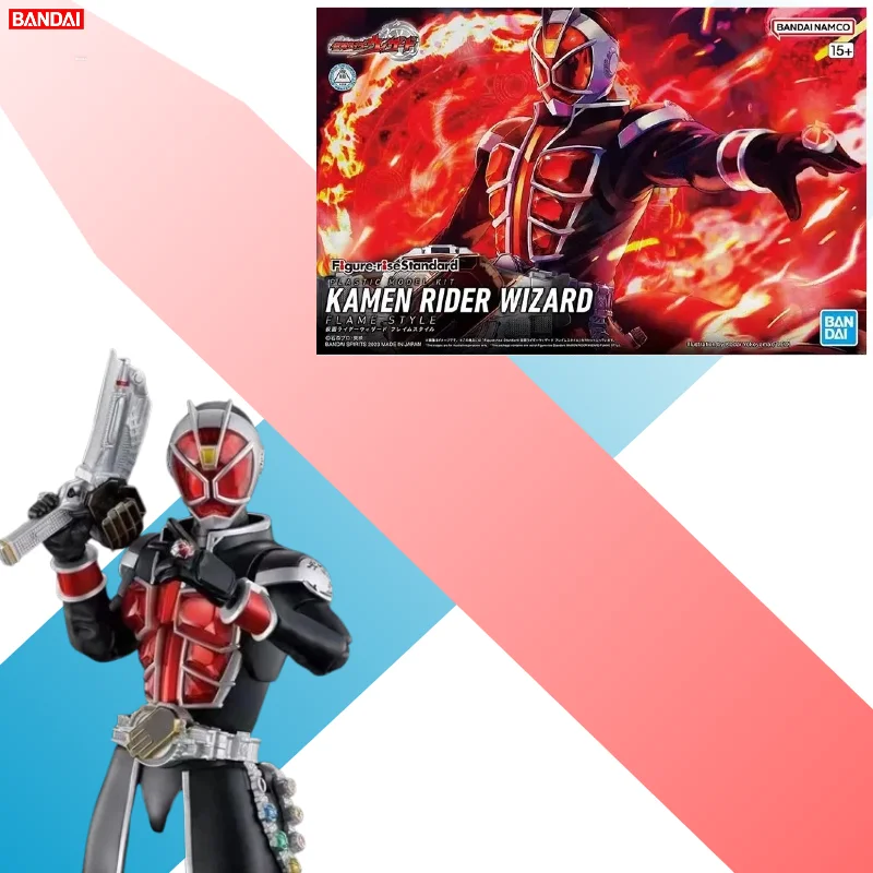

【IN STOCK】Bandai Figure-rise Standard Kamen Rider Wizard Flame Style Collection Model Action Figure Boys Toys Gifts