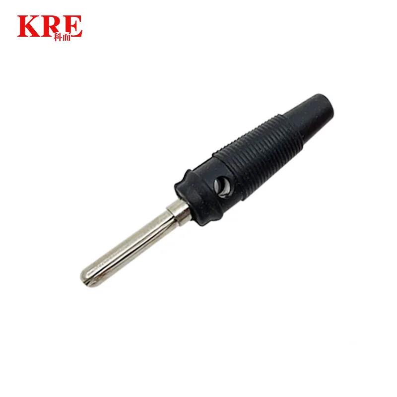 KRE 20Pcs 4mm Banana Plug High Current Insulated Shrouded Stackable Connector Screw Connection