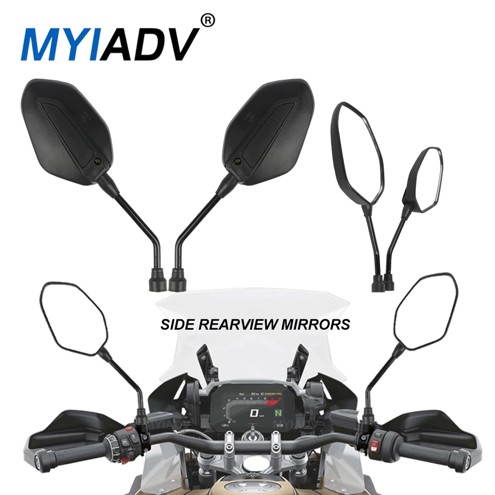 Universal 10MM Clockwise Motorcycle Side Rearview Mirrors For Yamaha MT 07 09 For BMW S1000R S1000RR G310R Mirror Accessories