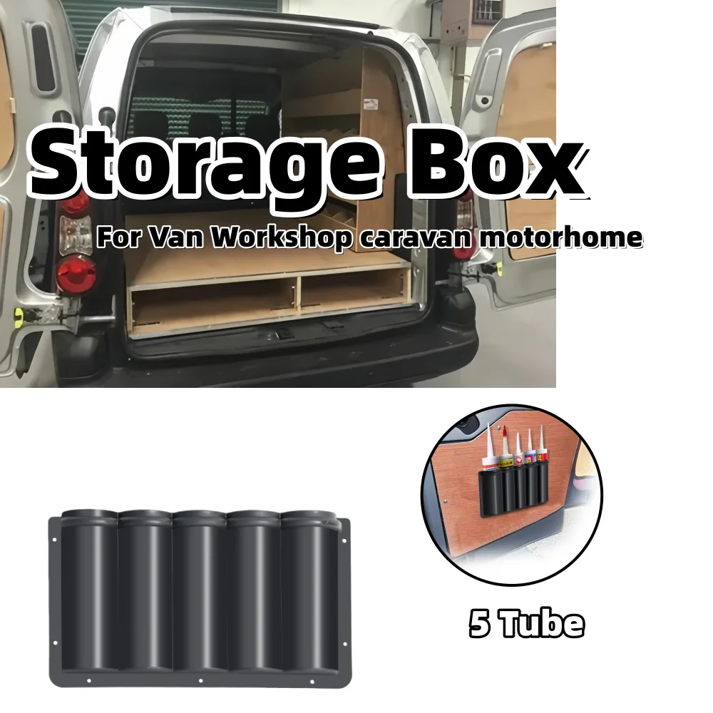 Van Workshop Holder Storage Campervan Door Stowing Tidying Silicone Sealant Mastic Caulk Adhesive Tubes Storage Caravan Storage