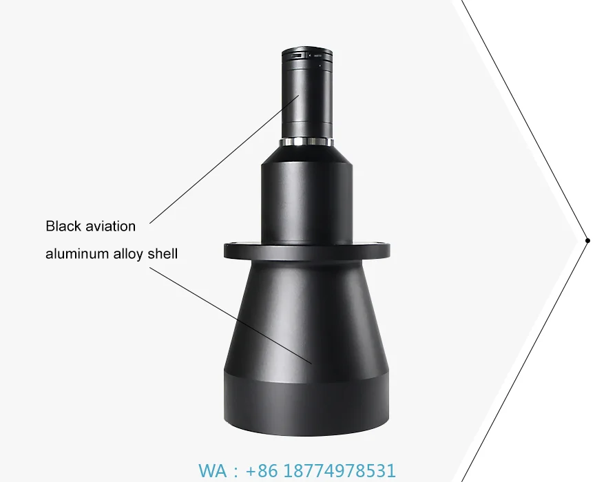 عدسات Wsion الصناعية للفحص D = 295 مم تشويه منخفض 0.13 × 1.1 بوصة آلة عدسة Telecentric Vi