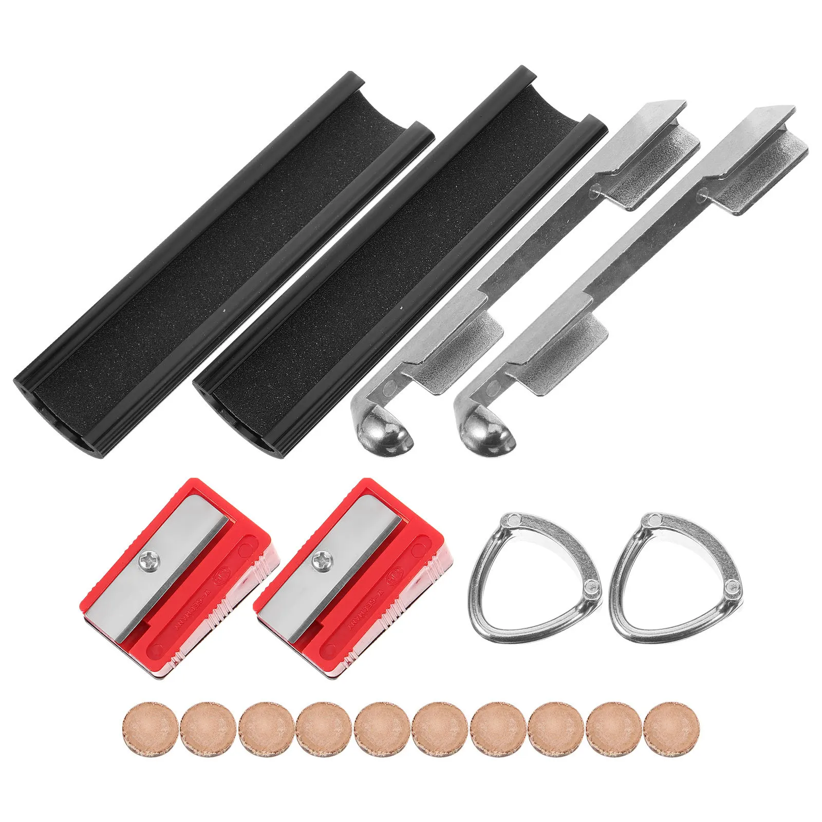 

1Set Pool Cue Tip Repair Set Portable Repair Tool Professional Cue Tip Replacement Kit for Billiard Sticks Billiard Supplies