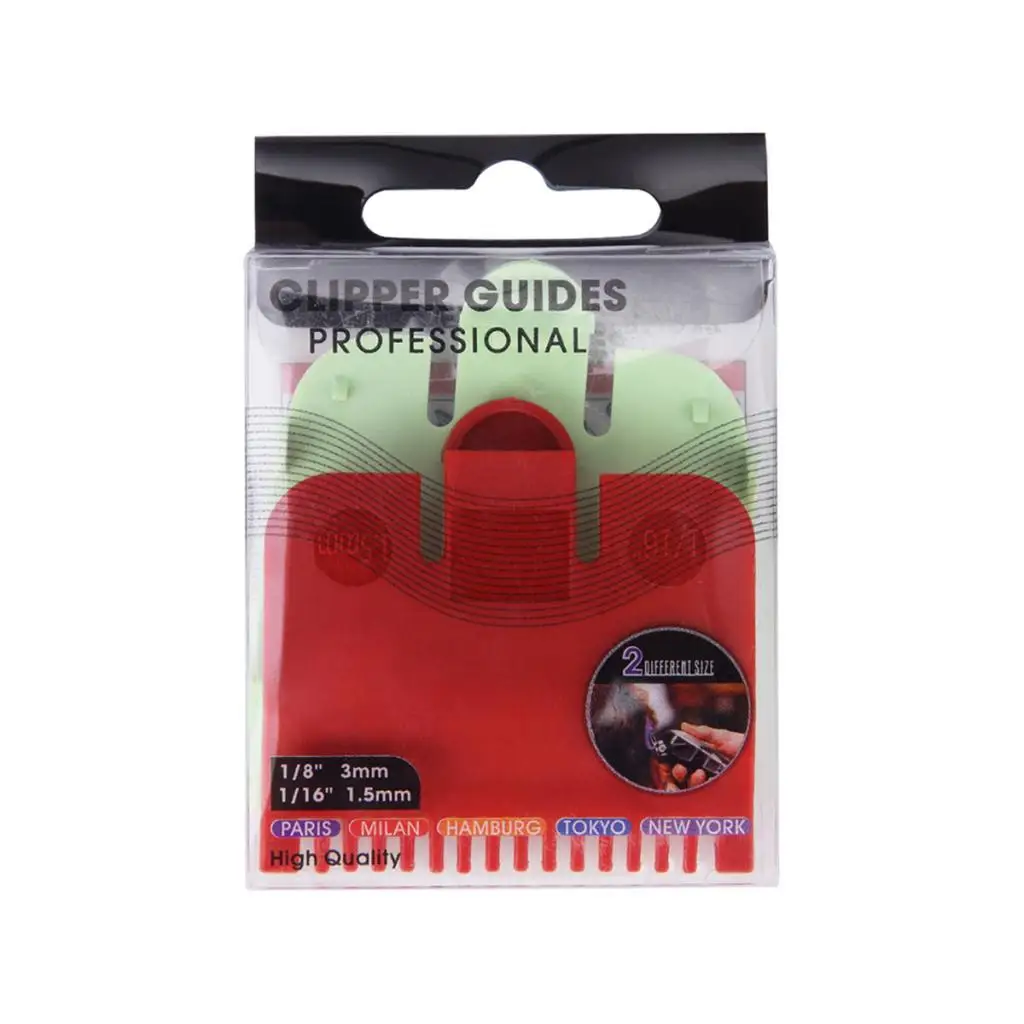 Universal Clipper Comb Guide Set Red Light Green Plastic Haircut Tool for Hairdresser and Salon Styling