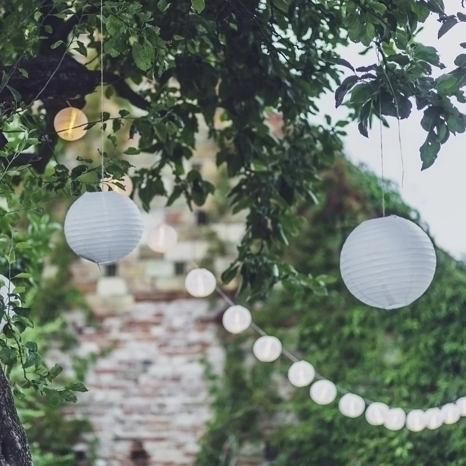 

20 Pcs Light Bulb LED Paper Lantern Child Christmas Lanterns Outdoor Button Tiny Lights