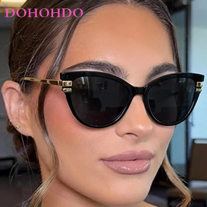 

Trendy Luxury Designer Metal Cat Eye Women Sunglasses Vintage Men Sun Glasses Driving Travel Shades Female UV400 Lentes Mujer