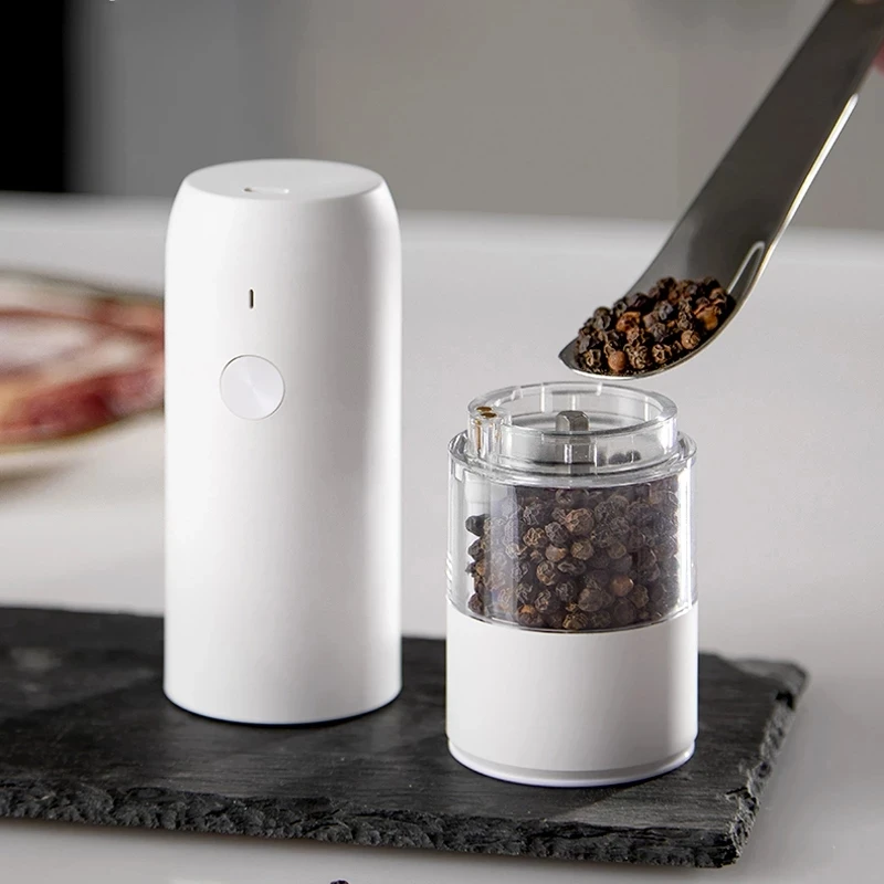 Xiaomi Electric Automatic Mill Pepper And Salt Grinder USB Charging Spice Salt Pepper Grinder With LED Light Adjustable Coarsene