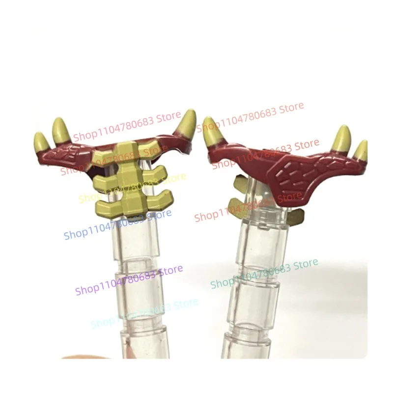 Blocs de construction MOC, Mini figurine, casque et armure de poitrine, modèle d'assemblage décoratif, accessoires de dessin animé, jouet cadeau à collectionner