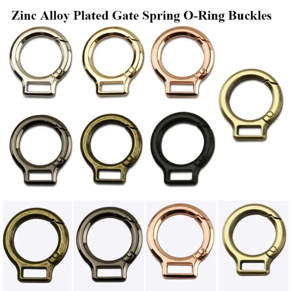 

Новые зажимы для ворот с покрытием из цинкового сплава, внутренний диаметр 24 мм, 7 цветов, кошельки, сумки, карабин, круглые пружинные уплотнительные кольца, пряжки, уличный инструмент