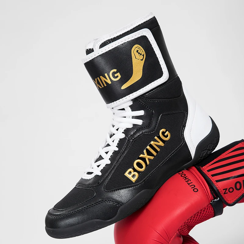 

Men Wrestling Shoes Lightweight Professional Footwears for Wrestling Waterproof Male Gym Sneakers