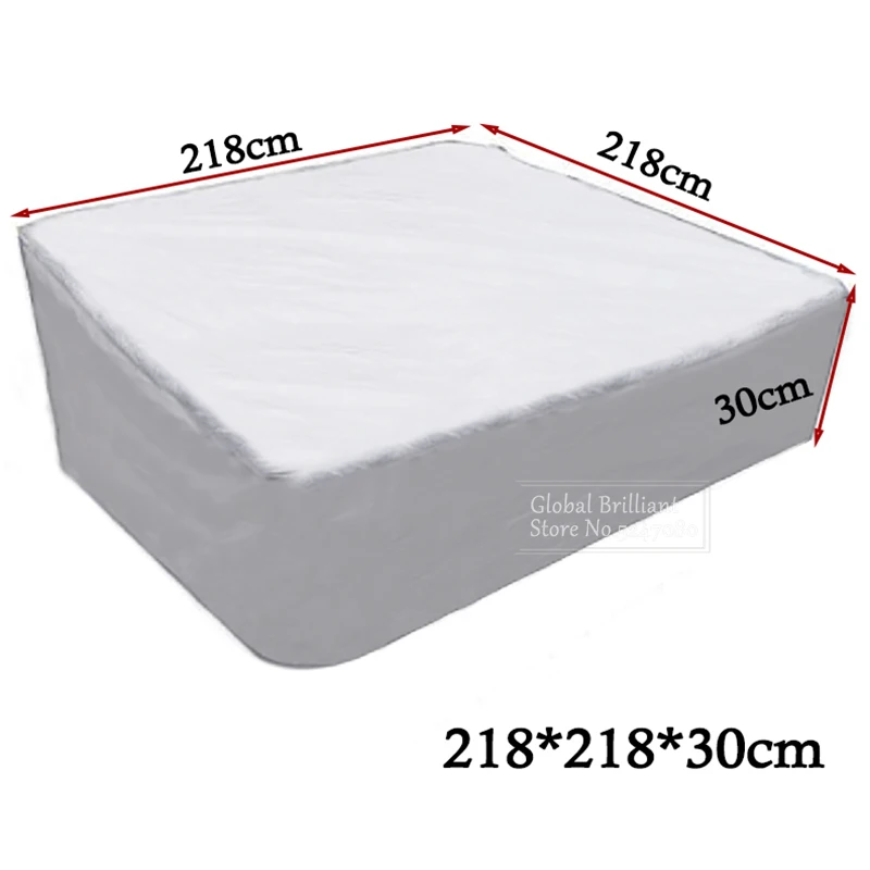 Universele 210D Oxford Vierkante Hot Tub Cover SPA Zwembad Badkuip Cover Waterdichte Zwembad Meubelbeschermer Stofkap