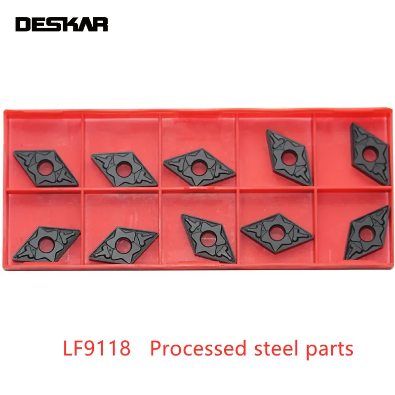 

Deskar Dnmg150404 Dnmg150408 Dnmg150604 Dnmg150608 Tm Pm Lf9118 车削刀具 Carbide Inserts Cnc Lathe Cutting Tools for Steel