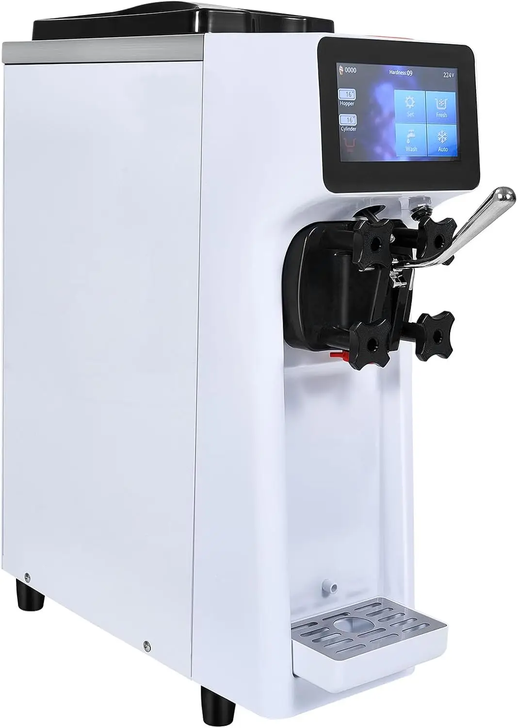 Commercial Ice Cream Machine 10.6 QT/H Soft Serve Ice Cream Maker
