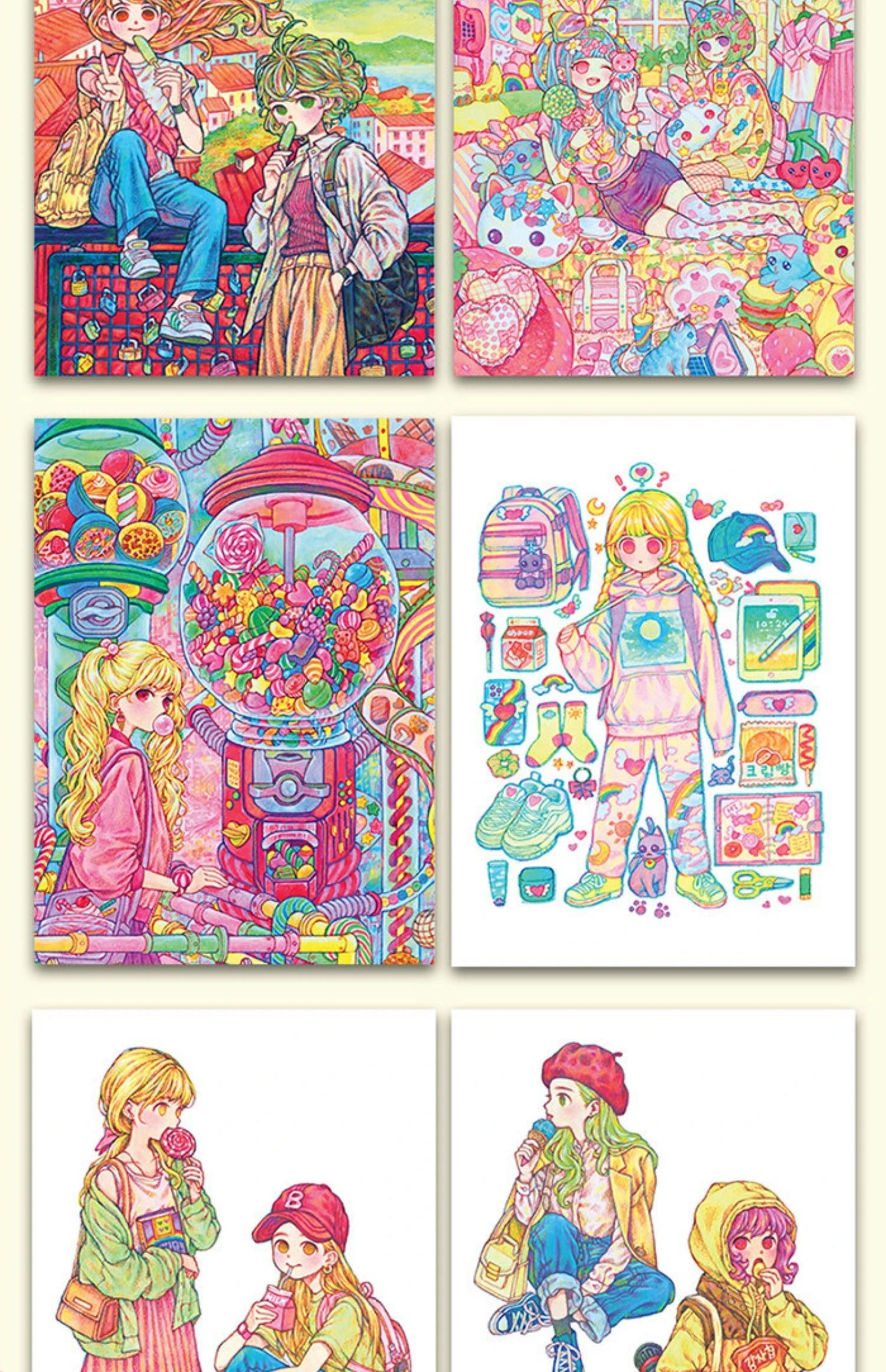 ROWON'S COLORING BOOK Drawing Book In Korean Korea Coloring Book Adult Decompression Coloring Picture Book Painting Collection