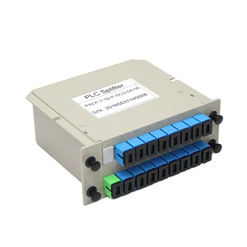 Mathiateur de fibre optique, couremplaçant optique FTTH, insertion optique, haute qualité SC UPC 1X16 PLC type umont, 5 pièces