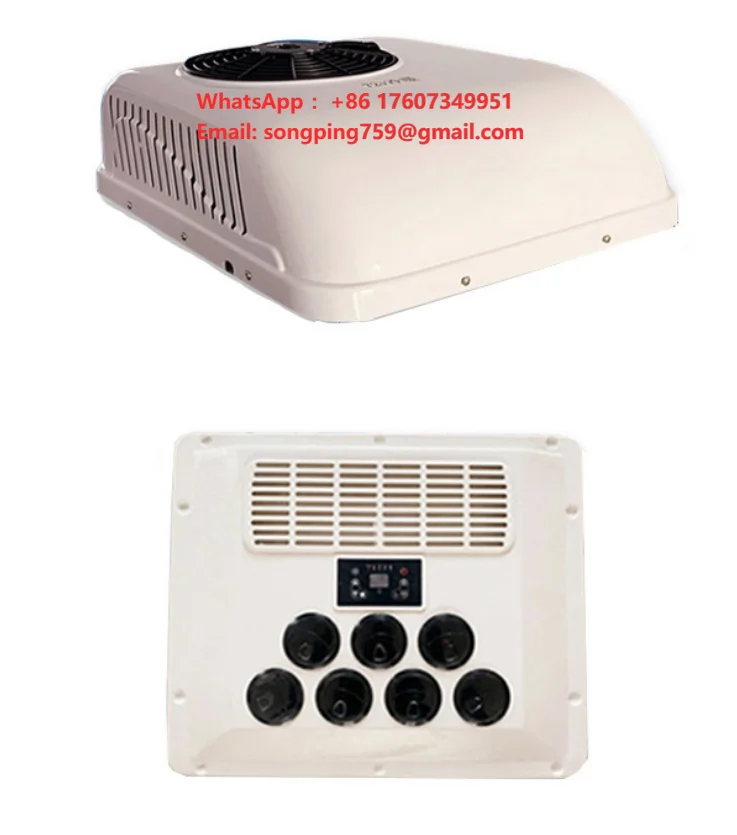 Small Cooling Heating Electric Car air Conditioner Ac 24v Dc Cooler 12 Volt Truck air Conditioning 12v air Conditioner