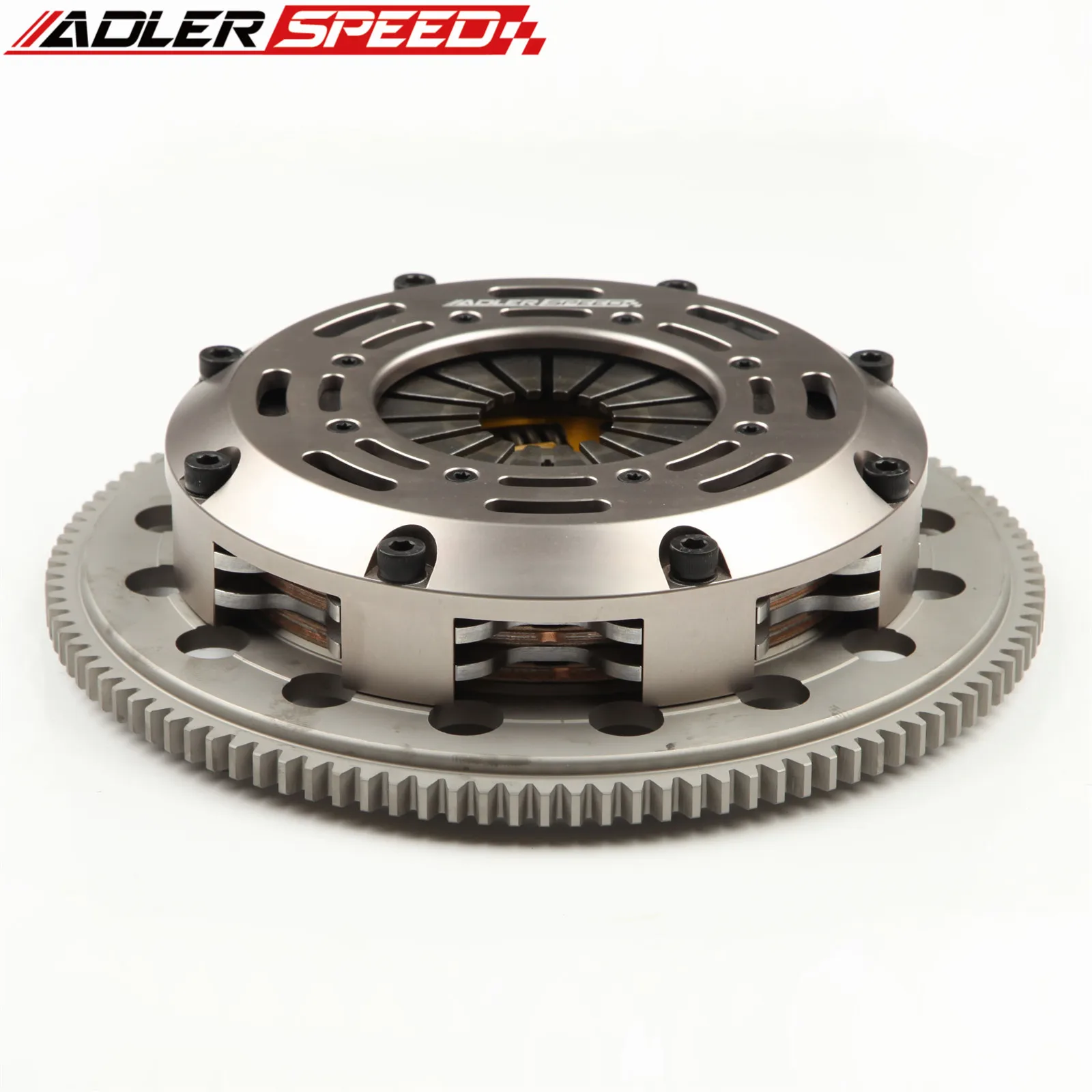 

ADLERSPEED Racing/Street Clutch Twin Disc Kit For 92-99 MITSUBISHI ECLIPSE GST MODEL FWD For 92-99 EAGLE TALON TSi FWD Medium WT