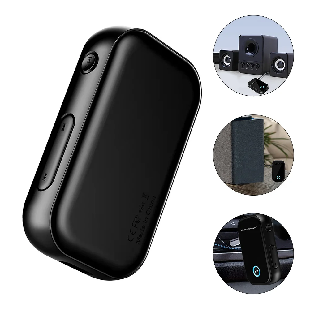 

Receiver 5.0 3.5Mm Wireless Adapter For Car Audio Transmitter Auto Adapter Plug-And-Play Hands-Free Calling Support