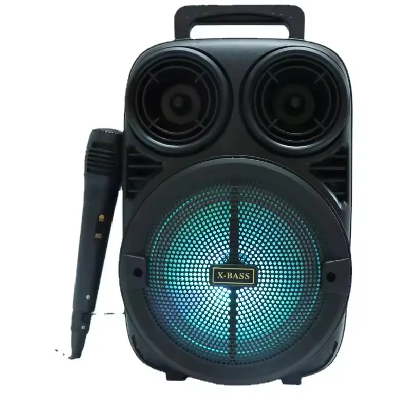 

HiFi Quality Karaoke Sound Box with MIC Audience Bluetooth Speaker Super Bass Subwoofer Outdoor Party Box Portable Music Center