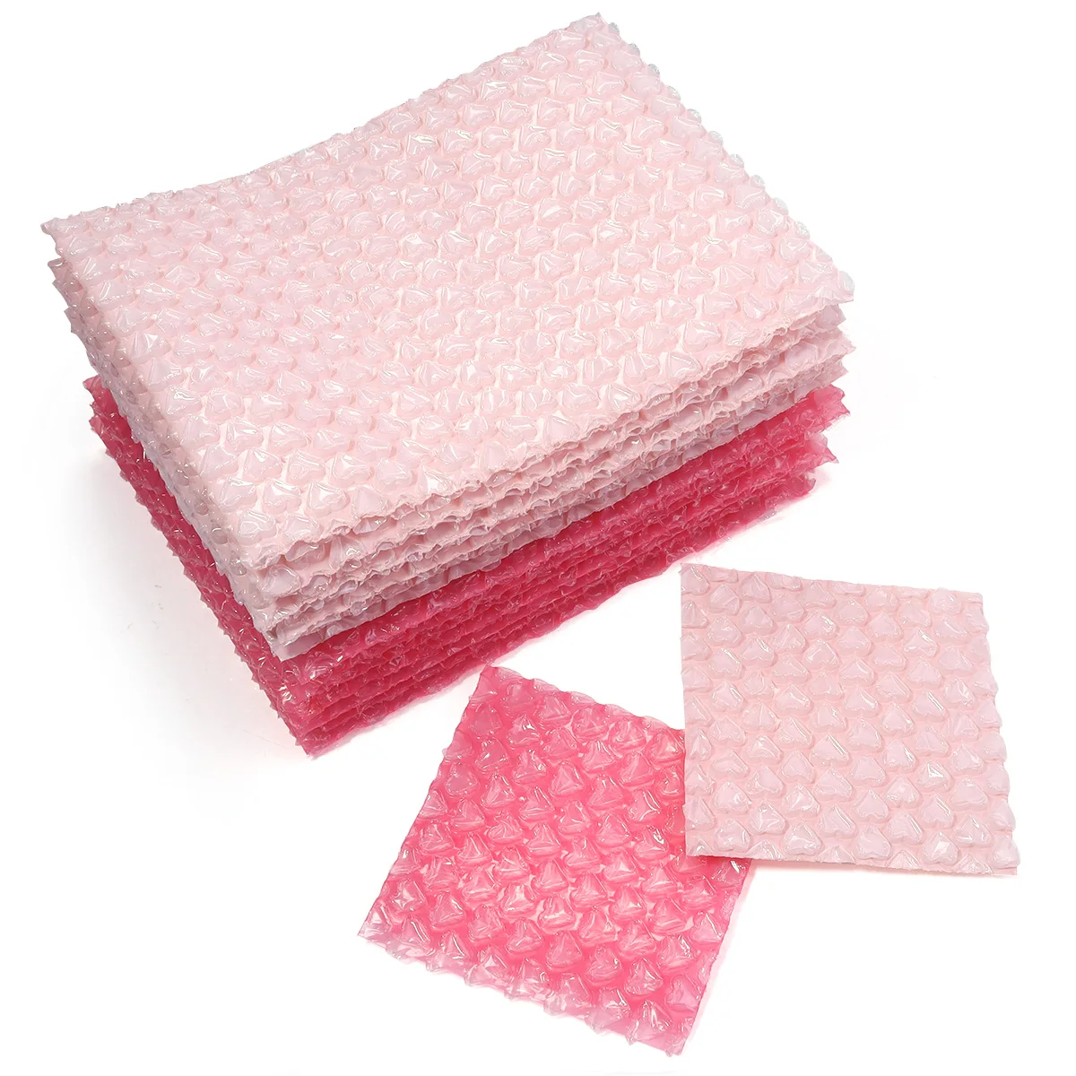 10pcs Pink Heart Bubble Mailers Thickening Padded Envelopes Waterproof Packaging Bags For Business Shockproof Mail Shipping Bag