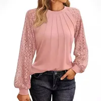 Solid Casual Loose Blouses For Women Fashion 2024 Autumn Vintage Women's Oversized Shirts And Blouses Elegant Youth Female Tops - Image 2