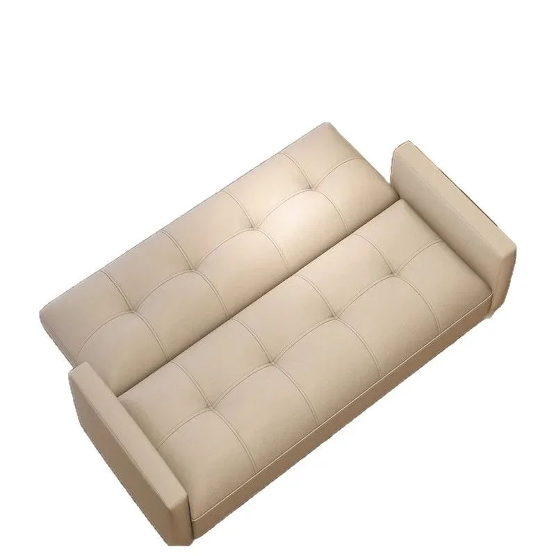 

Sofa small apartment cream wind living room clothing store sitting area beauty salon sofa