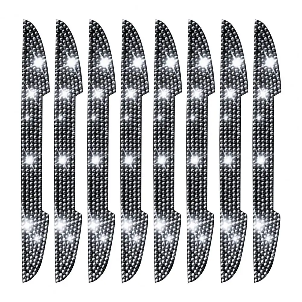 Door Handle Scratch Car Anti scratch Stickers Sparkling Car Accessories 8 piece Rhinestone Bling Set for Rear View