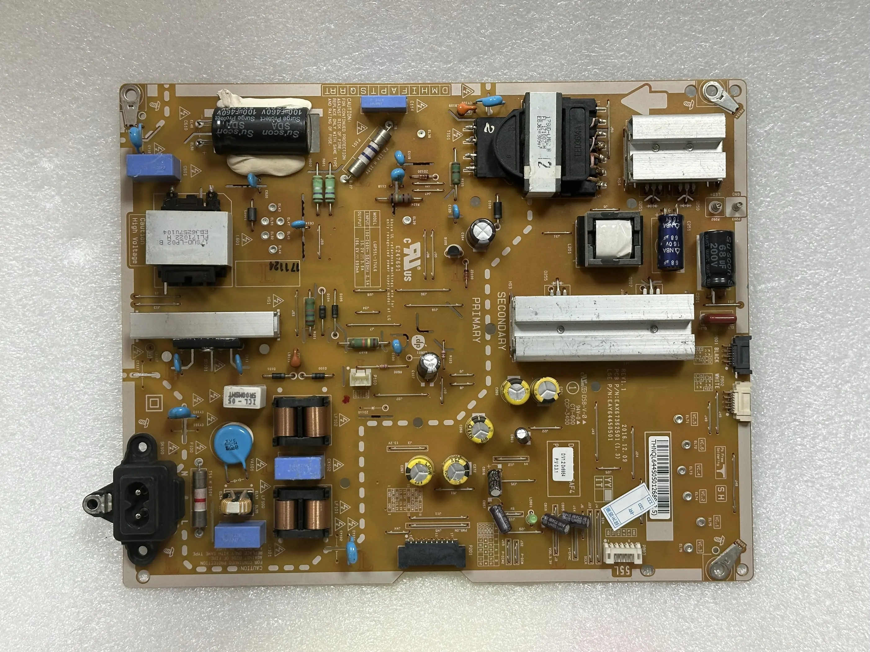Power Board Card Supply For 55'' TV LGP55L-17UL6 EAX67362501 EAY64450501 55LG65CJ-CA 55UJ6500-CB 55UJ6800