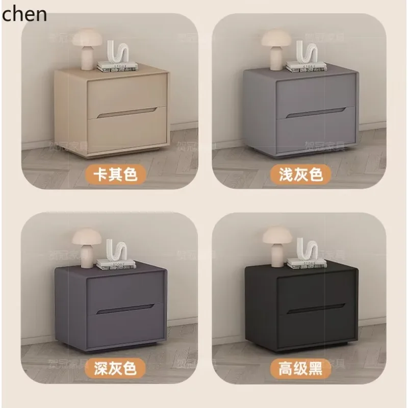 L13 Solid Wood Bedside Table Small Simple Modern New Cream Style Light Luxury High-End Storage Cabinet