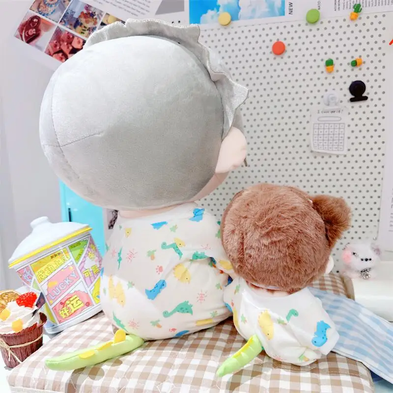 40cm Cotton Doll Cute Dinosaur Onesie Cotton Doll Suit Jumpsuit For Doll Casual Wears Clothes Accessories Kids