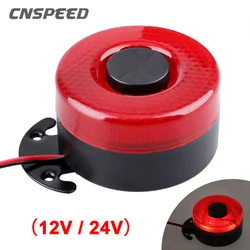 DC 12V-24V 105dB Beep Reverse Beeper Air Horn Warning Siren Sound Signal Backup Alarms Horns With Red LED for Car Boat Truck