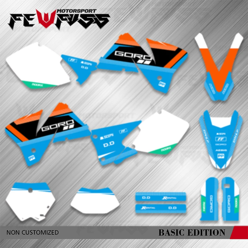 

Fewfuss Motorcycle Graphics Background Decals Sticker Kits Number Name Custom For KTM SX SXF 1998 1999 2000