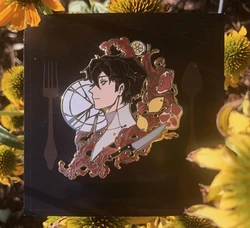 Dead Plate Rody and Vincent Enamel Pins