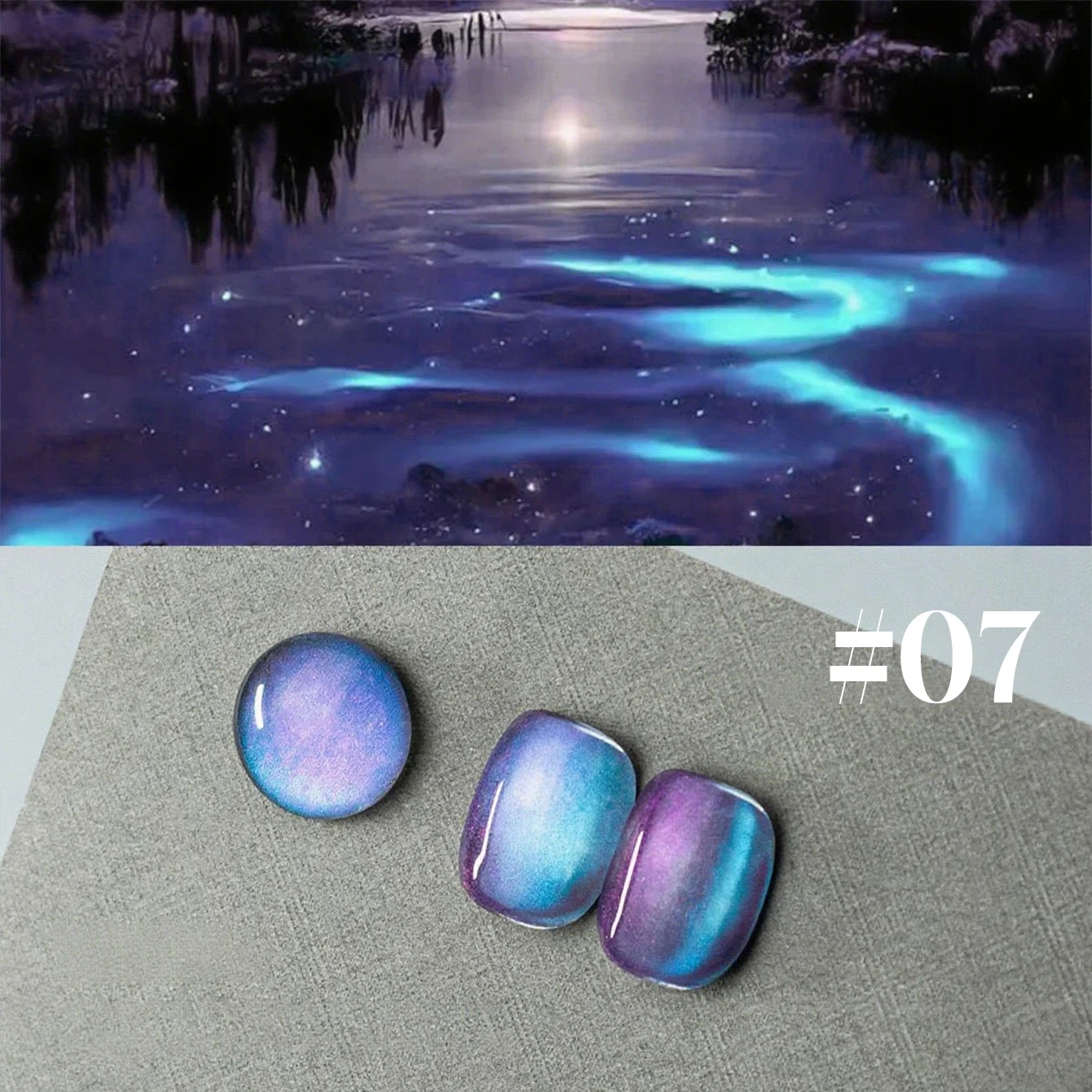 MN 12 مللي 1-10 قطعة أظافر عيد الميلاد 2025 أورورا القط العين هلام طلاء الأظافر مسمار الفن صالون استخدام الخرز الزجاجي الشعبي كريستال الأخضر الأظافر