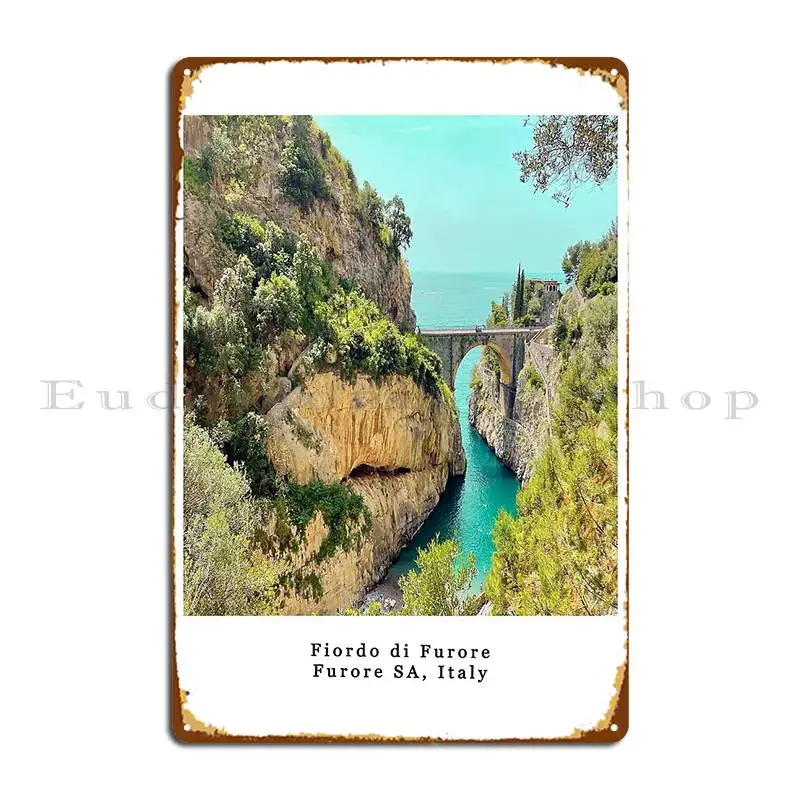 Furore Amalfi Coast Italy Metal Signs Cinema Plaques Wall Decor Custom Iron Tin Sign Poster