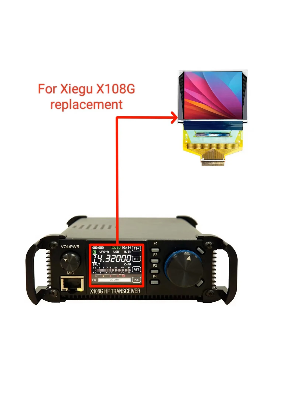 New Xiegu X108G Original Screen Oled Lcd Display Replacement/Repair
