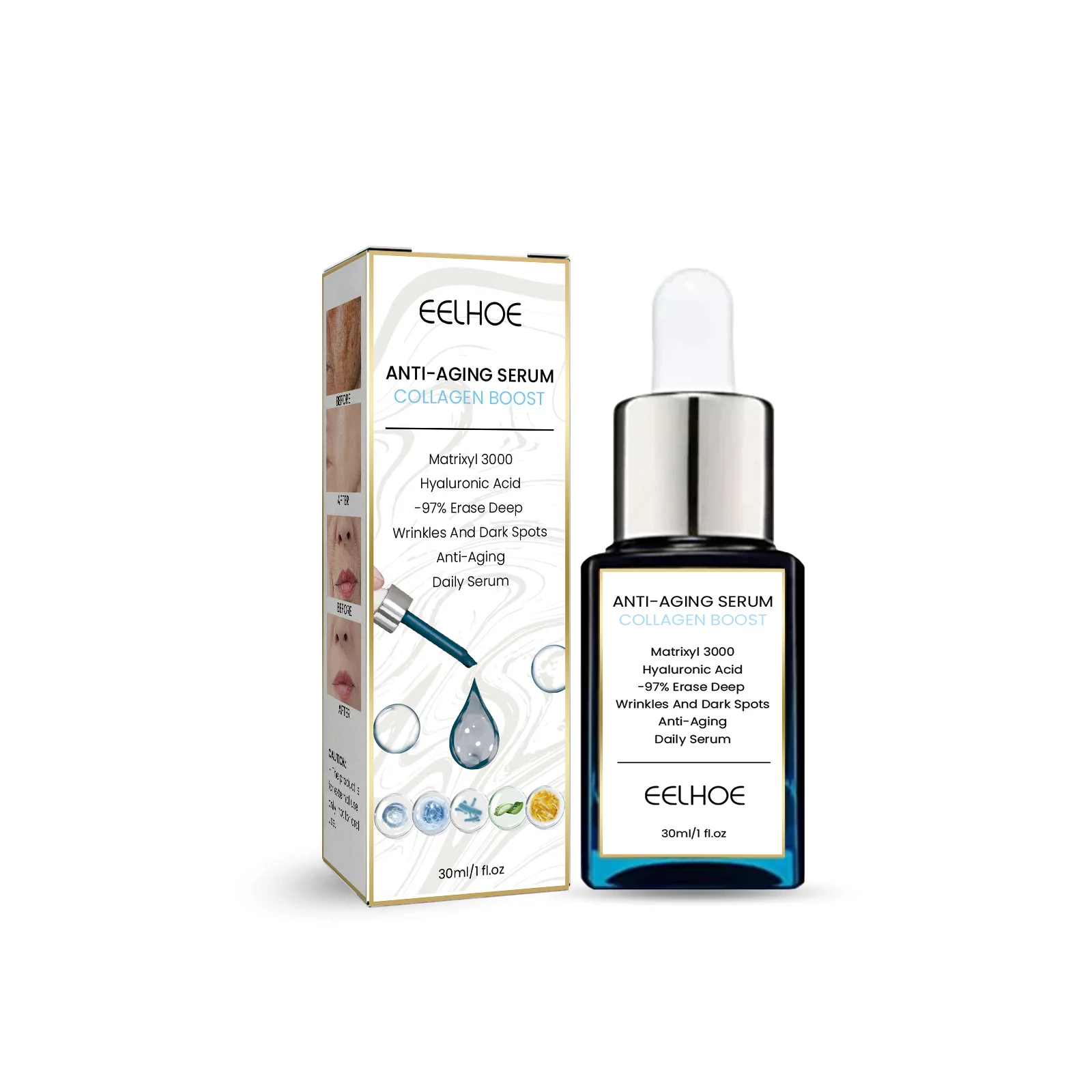 Face Lightening Serum Collagen Anti-aging Dilute Fine Lines Moisturizing Firming Whitening Brighten Nourish Anti Wrinkle Essence