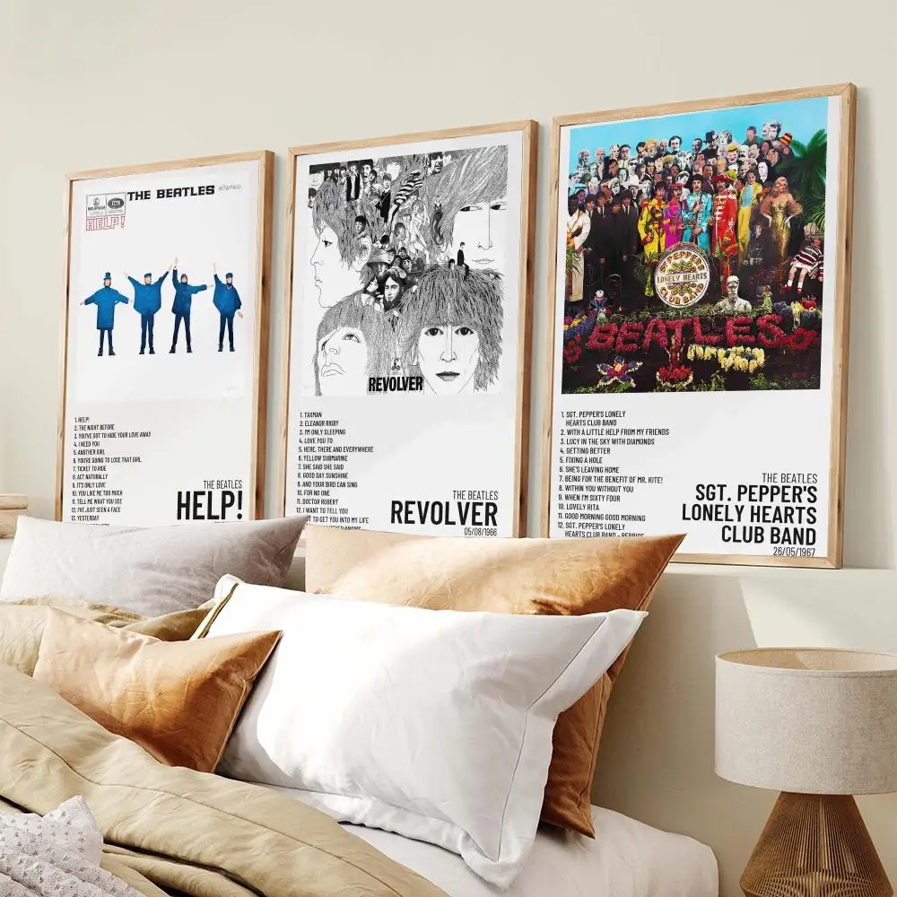 Band The B-Beatles Poster PP Wall Art Prints Poster for Dorm Room Apartment Home Office Room Decor Gift Waterproof