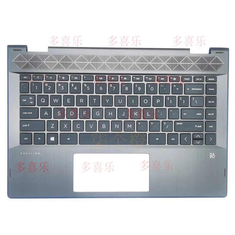 

ZZMM Новый для HP Pavilion x360 14-cd 14m-cd0001dx подставка для рук для ноутбука с клавиатурой L18947-001