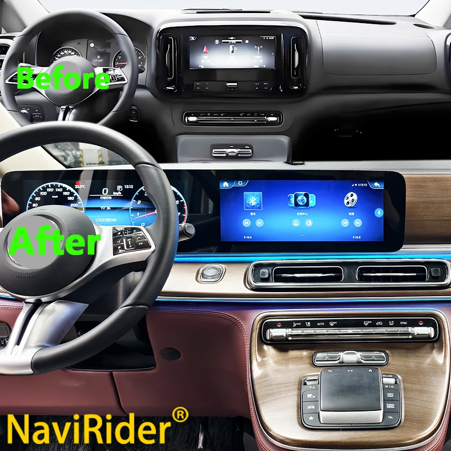 For Mercedes Benz Vito 116 W447 V300 2024 Multimedia Video Player GPS Navigation Car Radio Carplay Android Screen Auto Stereo