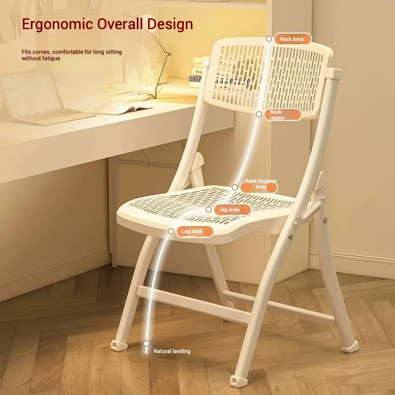 Custom Simple Modern Portable Space-Saving Plastic Folding Chair For Outdoor School Camping Wedding With Metal Leg
