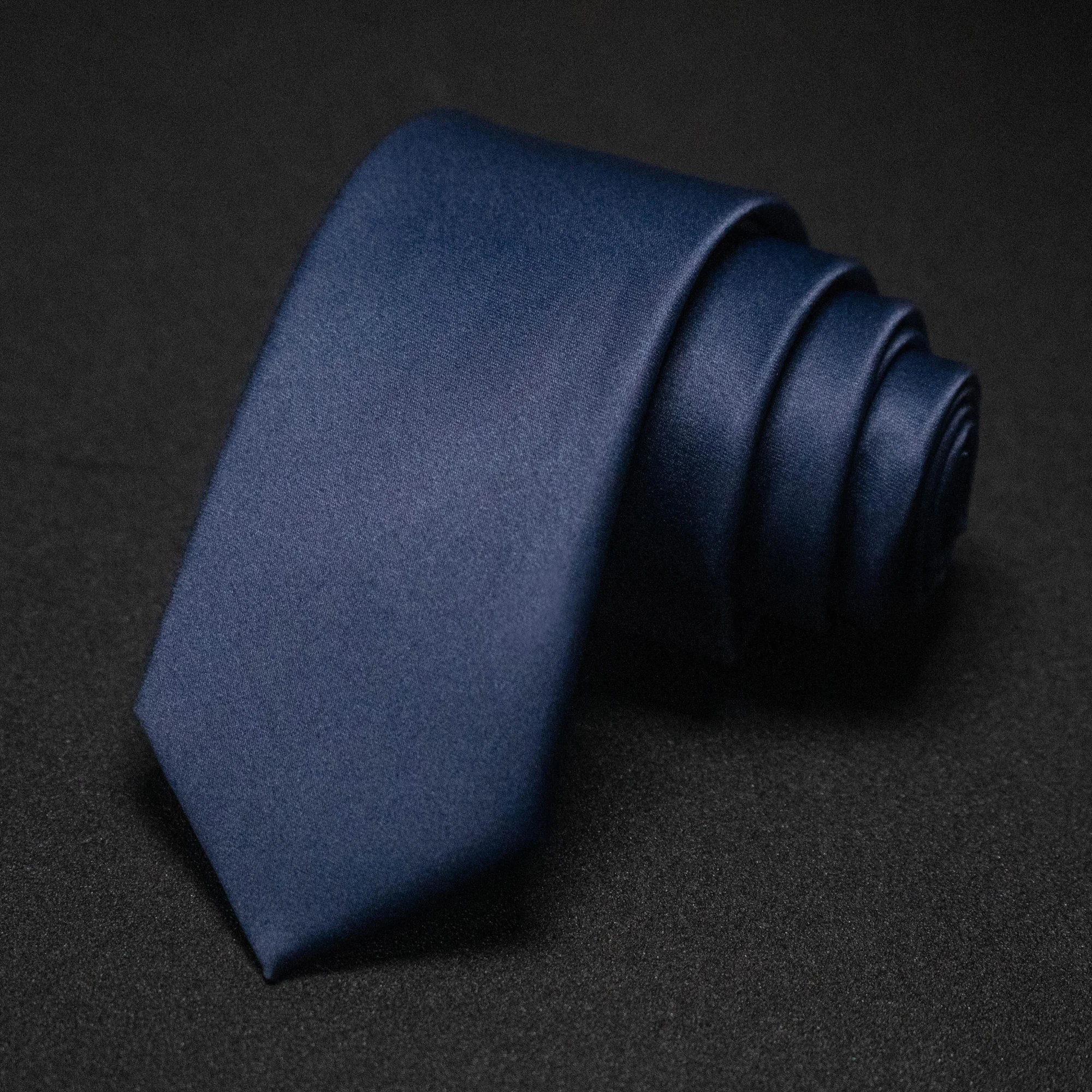 6cm Schmale Einfarbige Herren-Krawatte Blau Schwarz Schlichte Formelle Krawatte Mehrfarbig Optional Cosplay Rollenspiel Geschäft Hochzeit Party – Detail 30