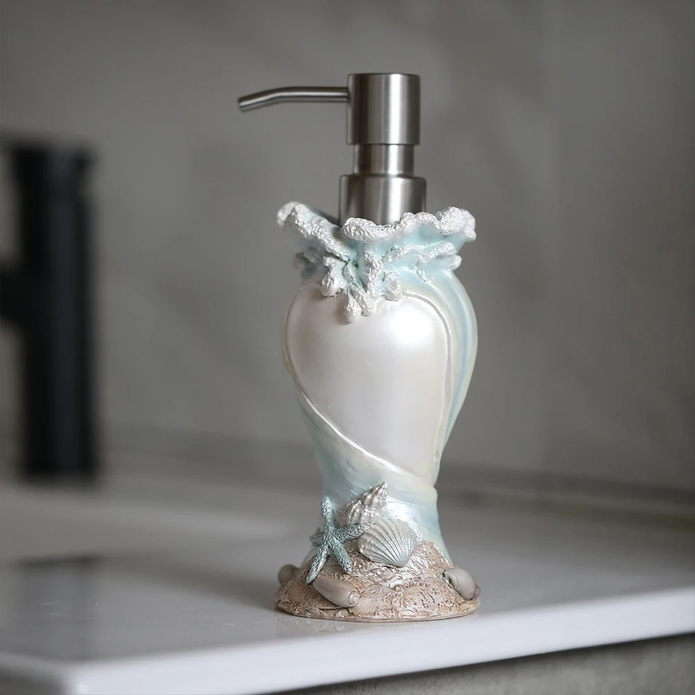 

Shell Soap Stainless Steel Bathroom Pump Shampoo Bottle Dispenser Container Refillable Large Capacity Shampoo Lotion Bottle