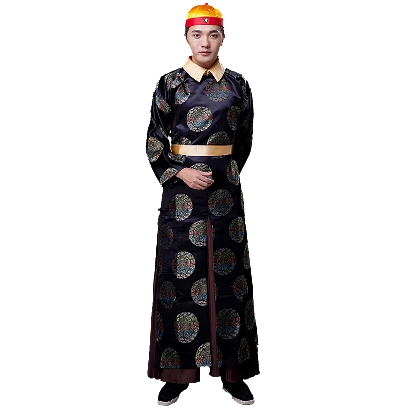 Chinese Traditional Tang Suit Sets Ancient Qing Dynasty Emperor Prince TV Play Actor Performance Wear Cosplay Costume