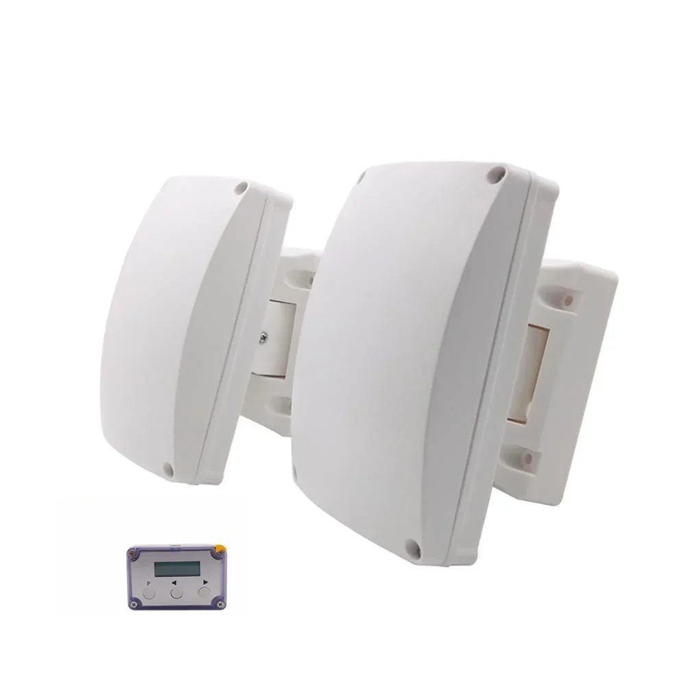 Sıcak satışWire Açık Mikrodalga Sensörü 150 Metre Uzun Mesafe Çevre MW Dedektörü Bariyer Villa Çiftlik Ev Güvenlik Alarmı