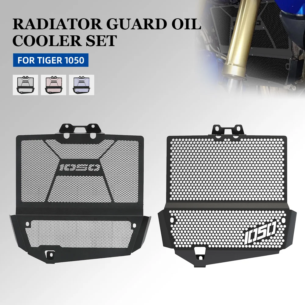 Motorcycle Radiator Guard Oil Cooler Aluminium Set For Tiger 1050 2007-2017-2018-2019-2020-2021 Protection FOR Tiger1050SE/Sport