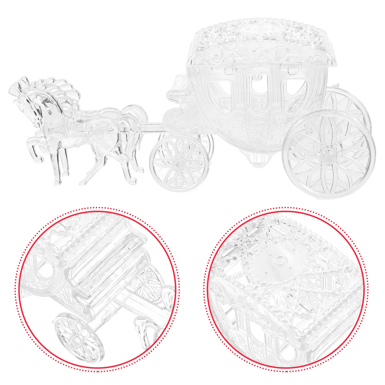 

Royal Carriage for Jewelry Box Wedding Party Favor Snacks Storage Display Candy Carriage Candy Containers Box Reusable