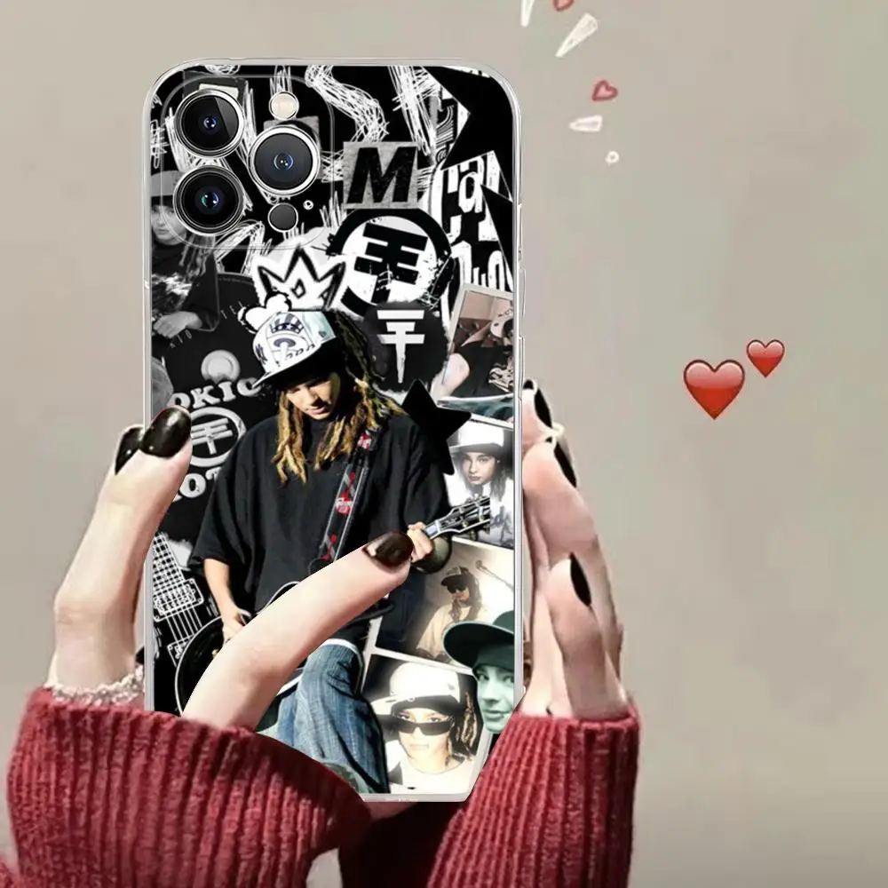 Band Tokio Hotel Bill Tom Kaulitz Phone Case Silicone Soft for iphone 15 14 13 12 11 Pro Mini XS MAX 8 7 6 Plus X XS XR Cover